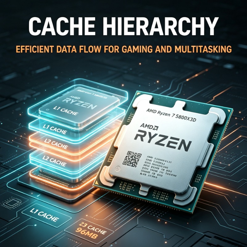 Pc Gaming Amd Ryzen 7 - معالج ألعاب الكمبيوتر Ryzen 7 5800X3D،