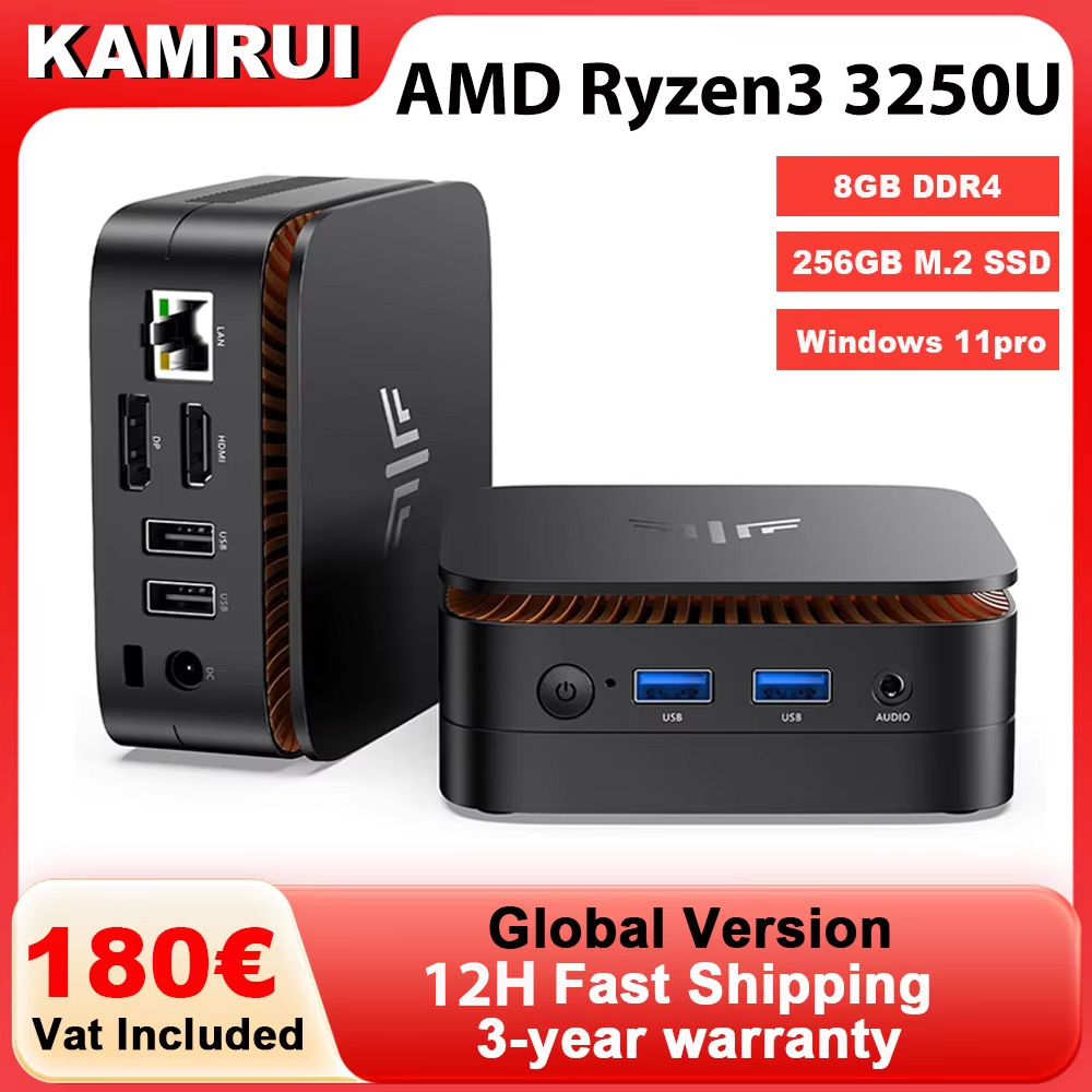 Pc Gaming Amd Ryzen 7 - كمبيوتر مكتبي صغير KAMRUI مع معالج