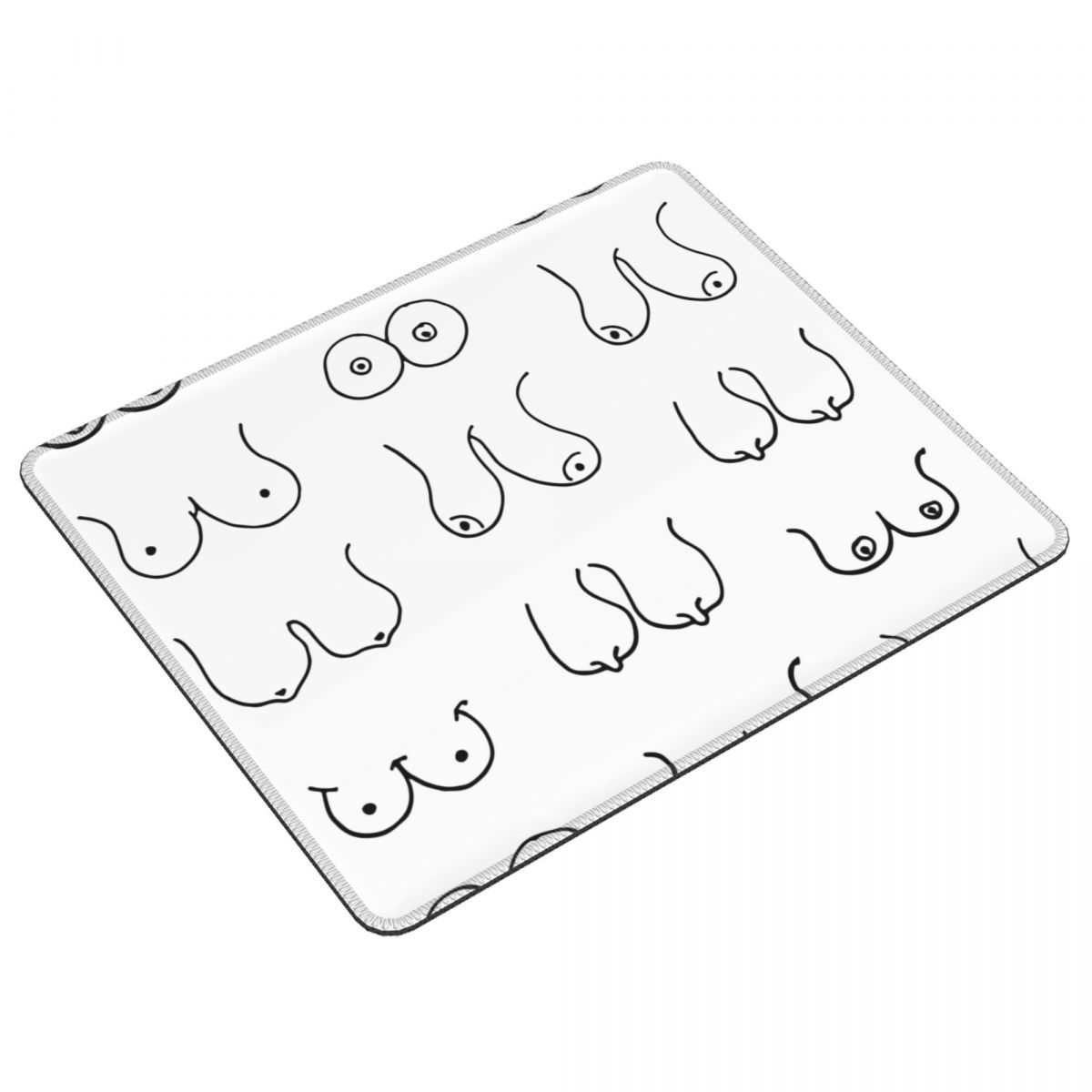 Pc Gaming Drawing - أبيض وأسود الثدي رسم لوحة الماوس