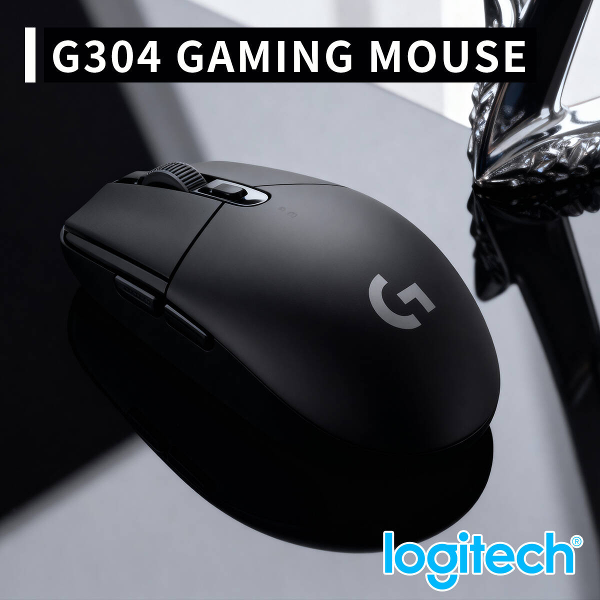 Logitech Mouse G203 - فأرة ألعاب لاسلكية لوجيتك G304 LIGHTSPEED