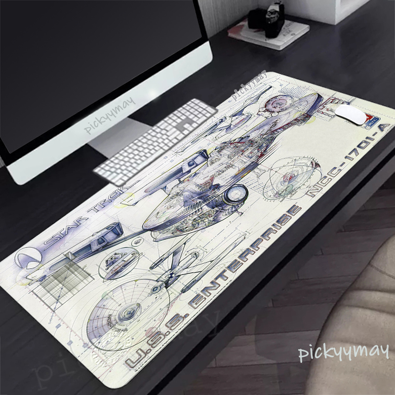 Pc Gaming Drawing - كبيرة لوحات ماوس للألعاب مركبة فضائية