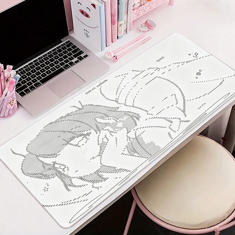 Gaming Desk Mat - لوحة ماوس جلدية كبيرة بتصميم أنمي