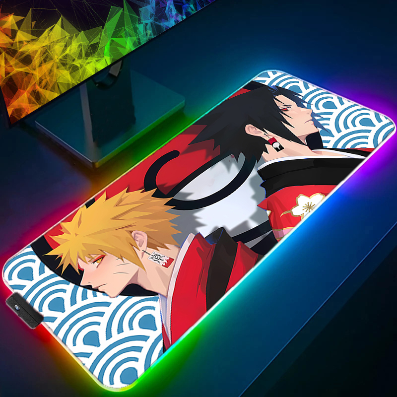 Pc Gaming Naruto - لوحة ماوس LED متينة بتصميم أنمي