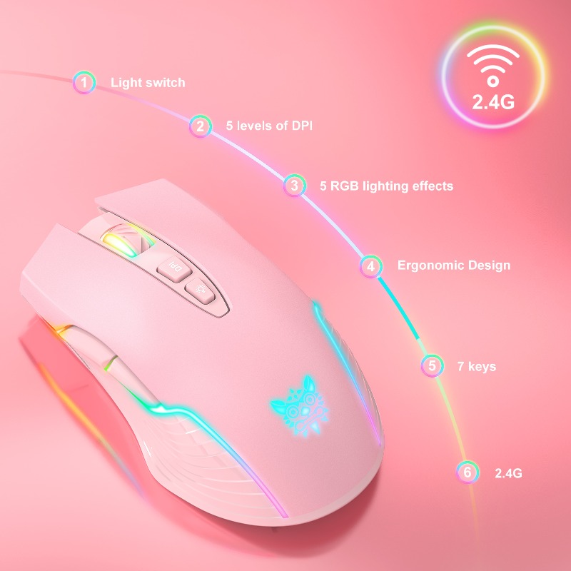 فأرة ألعاب لاسلكية/سلكية ONIKU - مراجعة Pc Gaming X3D وسعره