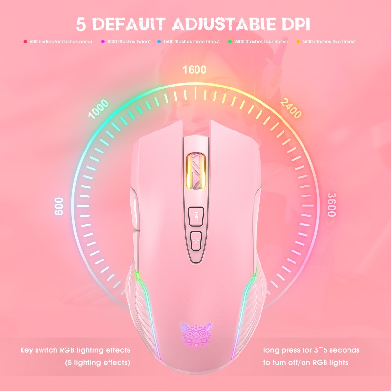فأرة ألعاب لاسلكية/سلكية ONIKU - مراجعة Pc Gaming X3D وسعره