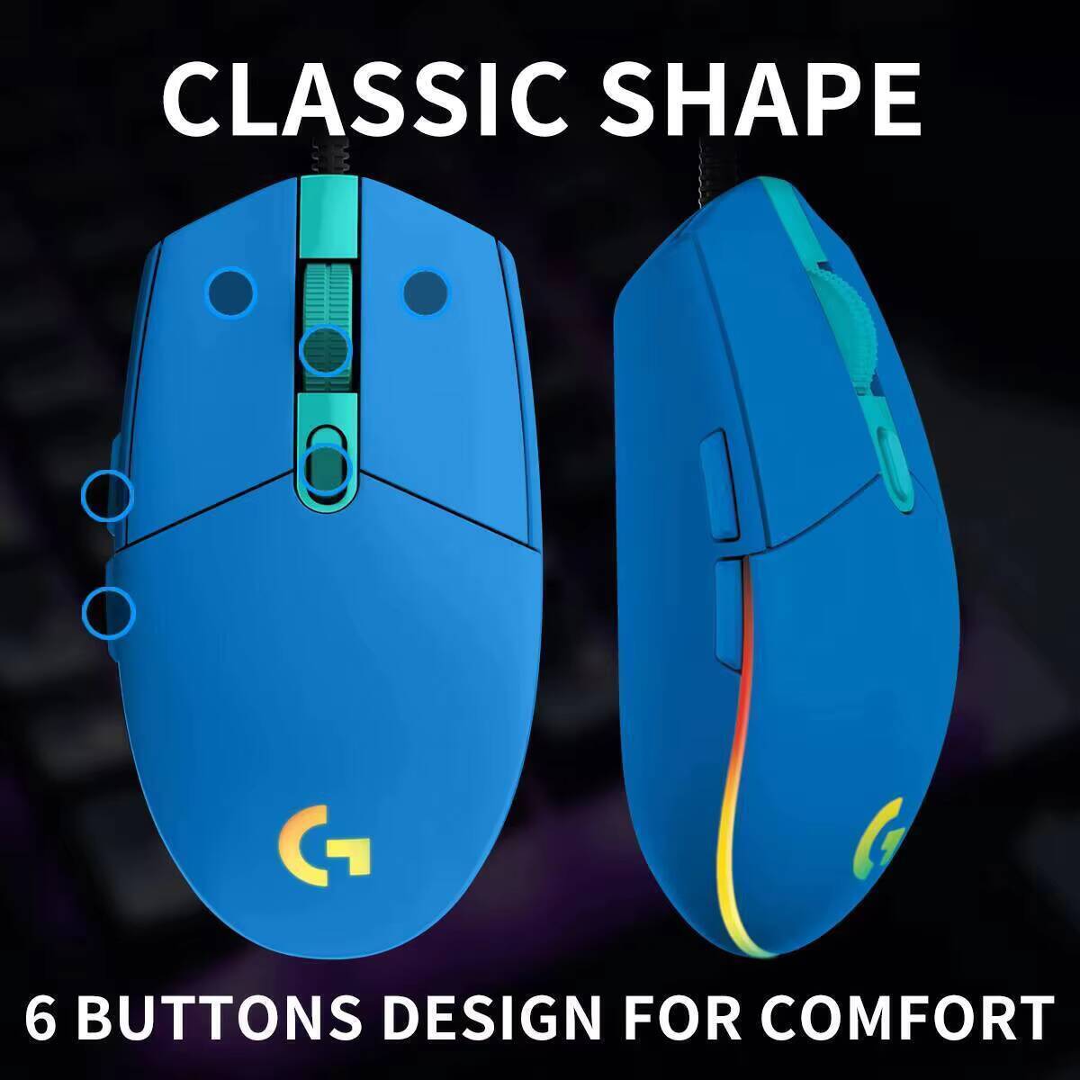 ماوس الألعاب لوجيتك G203 Prodi - مراجعة Logitech Mouse G203 وسعره