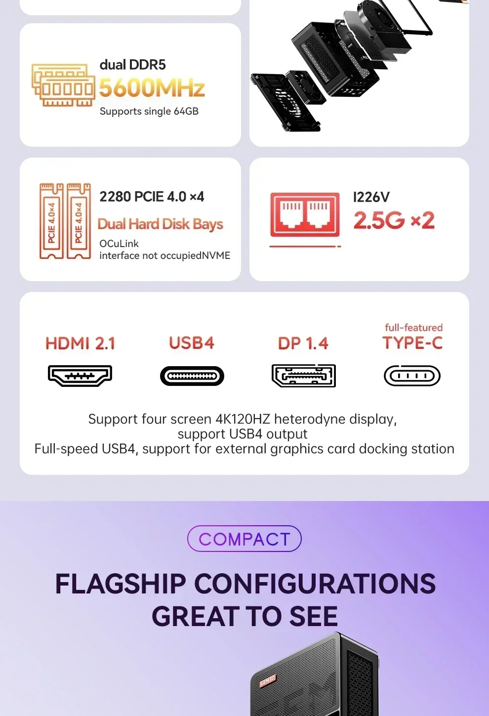 كمبيوتر مصغر Aoostar GEM12 بمع - مراجعة Pc Gaming Amd Ryzen 7 وسعره