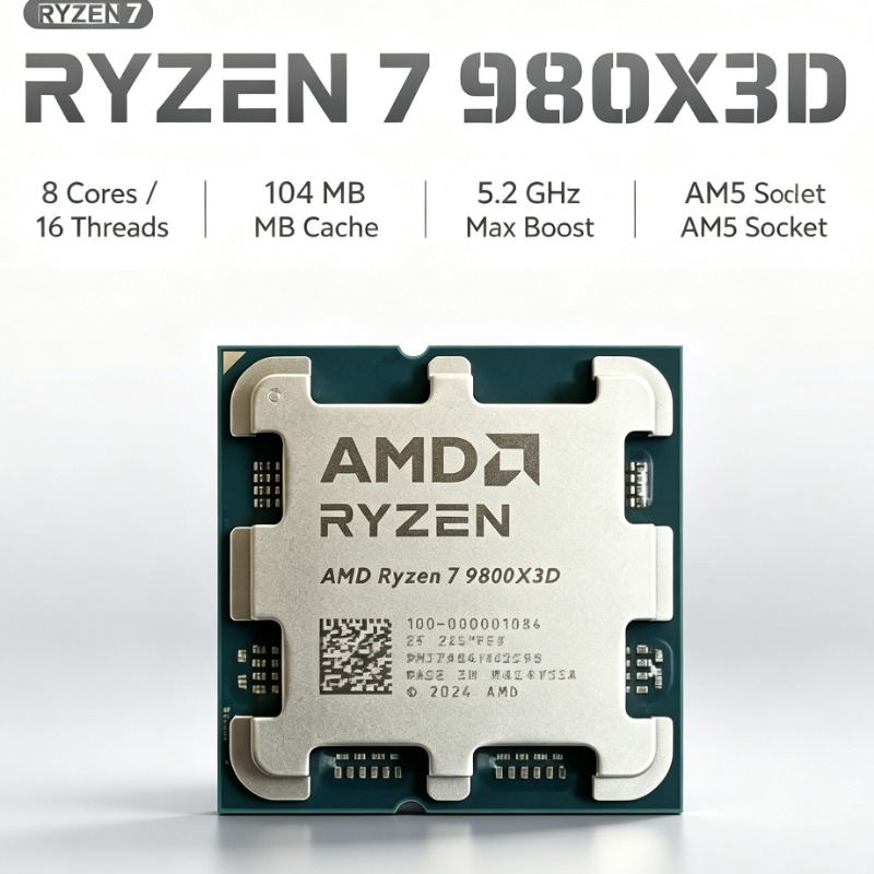 معالج AMD Ryzen 7 9800X3D للكم - مراجعة Pc Gaming Amd Ryzen 7 وسعره