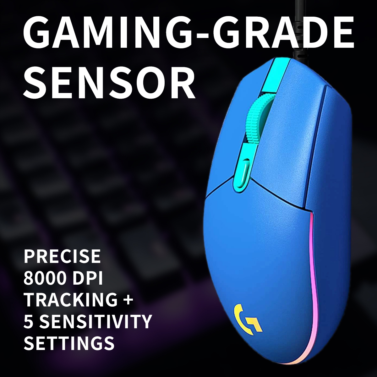 ماوس الألعاب السلكي لوجيتك G20 - مراجعة Logitech Mouse G203 وسعره