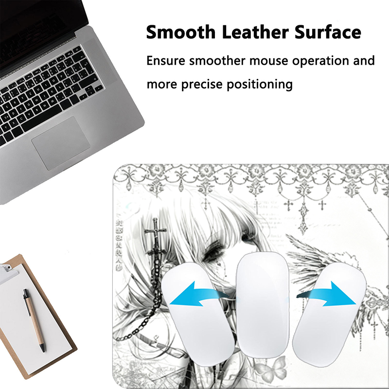 لوحة ماوس جلدية سوداء وبيضاء ب - مراجعة Gaming Desk Mat وسعره