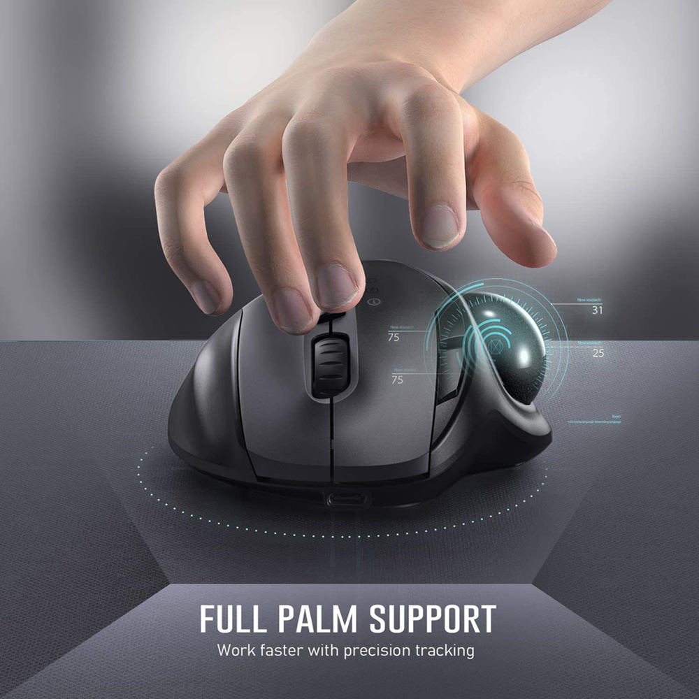 Jomaa Trackball Mouse Bluetoot - مراجعة Pc Gaming X3D وسعره