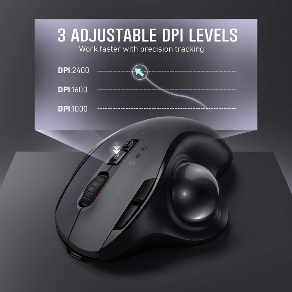 Jomaa Trackball Mouse Bluetoot - مراجعة Pc Gaming X3D وسعره