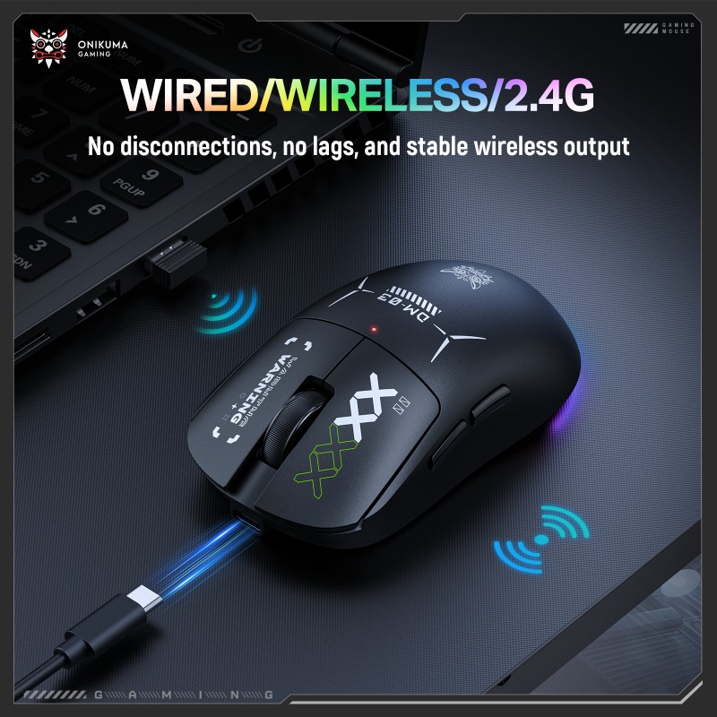 فأرة ألعاب لاسلكية ONIKUMA DM0 - مراجعة Pc Gaming X3D وسعره