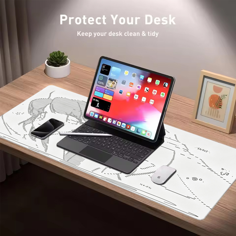 لوحة ماوس جلدية كبيرة بتصميم أ - مراجعة Gaming Desk Mat وسعره