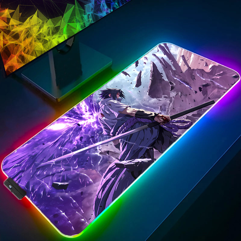 لوحة ماوس LED متينة بتصميم أنم - مراجعة Pc Gaming Naruto وسعره